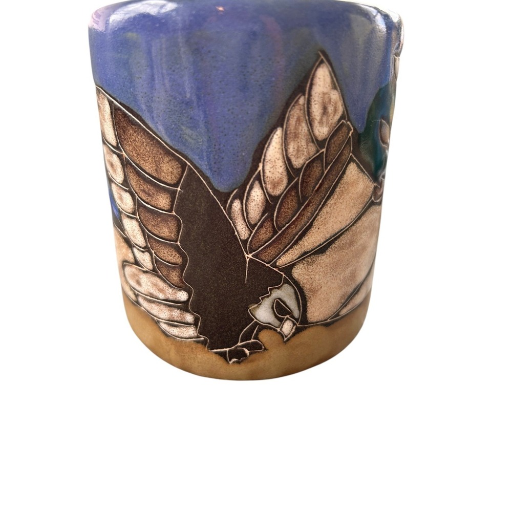 Mara of Mexico Eagle Desert Mountains Art Studio Stoneware Mug 16 oz